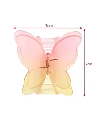 4 Pcs Double Shaded Butterfly Hair Claw Clips Jaw Clamp Clutchers For Women  Girls Hair Accessory Set-thumb2