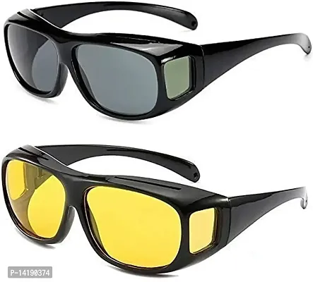 HD Vision Day Goggles Anti-glare Polarized Sunglasses Men/Women Driving Glasses Uv Protection Glasses for Driving Car, Bike-thumb0