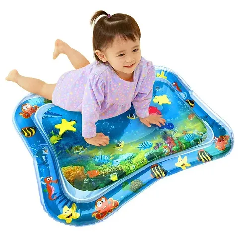 Baby Kids Water Play Mat Toys Inflatable Tummy Time Leakproof Water Play Mat