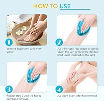 Crystal Hair Remover for Women and Men Upgraded Nano-crystalline Dots Technology Crystal Hair Eraser for Women Painless Hair Remover for Women Reusable Painless Hair Removal Stone (Multicolor)-thumb1