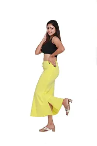 SKIIN BY TIBER Women Microfilament Spandex Saree Shapewear/Saree Shaper/Saree Shapewear for Women (Yellow)-thumb1