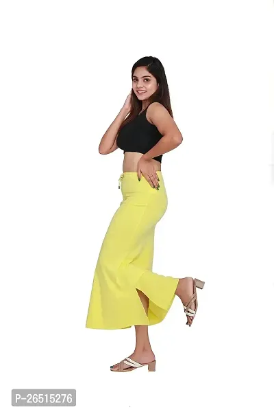 SKIIN BY TIBER Women Microfilament Spandex Saree Shapewear/Saree Shaper/Saree Shapewear for Women (Yellow)-thumb2