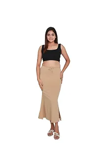 SKIIN BY TIBER Women Microfilament Spandex Saree Shapewear/Saree Shaper/Saree Shapewear for Women (M, Nude)-thumb2