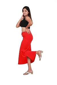 SKIIN BY TIBER Women Microfilament Spandex Saree Shapewear/Saree Shaper/Saree Shapewear for Women (RED)-thumb1