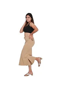 SKIIN BY TIBER Women Microfilament Spandex Saree Shapewear/Saree Shaper/Saree Shapewear for Women (S, Nude)-thumb1