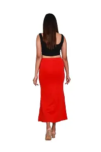 SKIIN BY TIBER Women Microfilament Spandex Saree Shapewear/Saree Shaper/Saree Shapewear for Women (M, RED)-thumb3