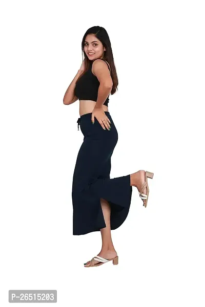 SKIIN BY TIBER Women Microfilament Spandex Saree Shapewear/Saree Shaper/Saree Shapewear for Women (Navy)-thumb2