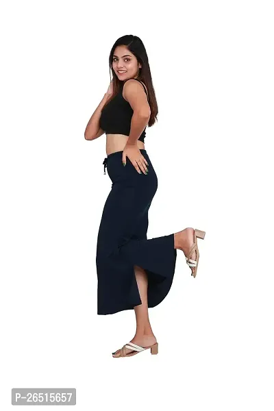 SKIIN BY TIBER Women Microfilament Spandex Saree Shapewear/Saree Shaper/Saree Shapewear for Women (M, Navy)-thumb2