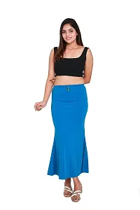 SKIIN BY TIBER Women Microfilament Spandex Saree Shapewear/Saree Shaper/Saree Shapewear for Women (XL, Blue)-thumb2