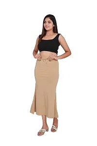 SKIIN BY TIBER Women Microfilament Spandex Saree Shapewear/Saree Shaper/Saree Shapewear for Women (M, Nude)-thumb4