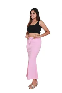 SKIIN BY TIBER Women Microfilament Spandex Saree Shapewear/Saree Shaper/Saree Shapewear for Women (M, Blush Pink)-thumb3