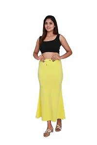 SKIIN BY TIBER Women Microfilament Spandex Saree Shapewear/Saree Shaper/Saree Shapewear for Women (M, Yellow)-thumb4