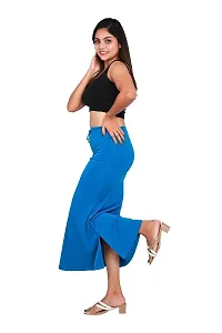 SKIIN BY TIBER Women Microfilament Spandex Saree Shapewear/Saree Shaper/Saree Shapewear for Women (M, Blue)-thumb1