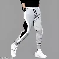 Men Colorbloced Cotton Trackpants-thumb1