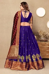 Stylish Art Silk Jacquard Lehenga Cholis for Women-thumb1