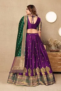 Stylish Art Silk Jacquard Lehenga Cholis for Women-thumb1