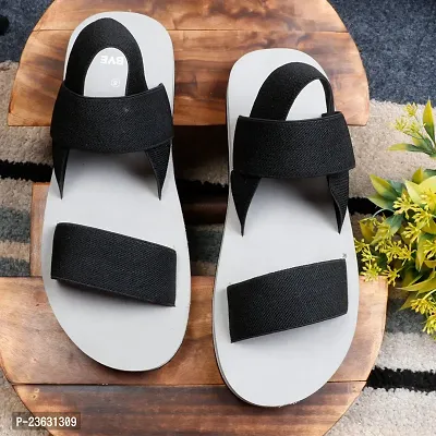 Stylish Grey EVA Solid Comfort Sandals For Men