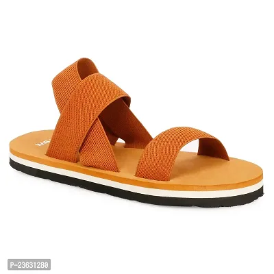 Stylish Brown EVA Solid Comfort Sandals For Men