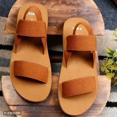 Stylish Brown EVA Solid Comfort Sandals For Men