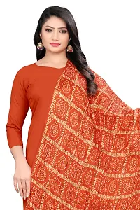 Orange Colour Poly Georgette  Dupatta-thumb1