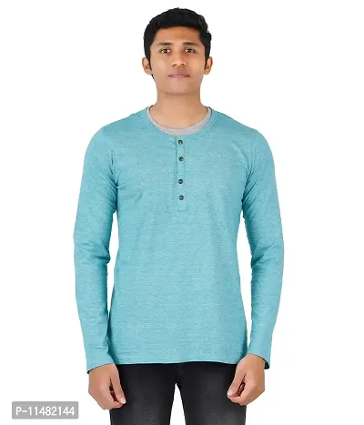 Motus Men Full Sleeve t-Shirt (X-Small, Blue)