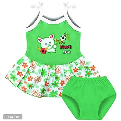 SVS Baby Girls Casual Tops and Panty (Green)