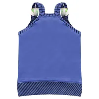 SVS Girls Casual Sleeveless Top and Skirt (Large, Blue)-thumb2