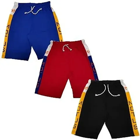 Motus Boy's Prined Casual Shorts (3 Years - 4 Years, Combo 3)