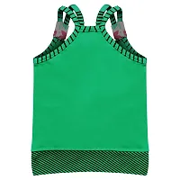 SVS Girls Casual Sleeveless Top and Skirt (Green)-thumb2