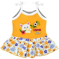 SVS Baby Girl's Casual Cotton Top and Panty (Yellow)-thumb4