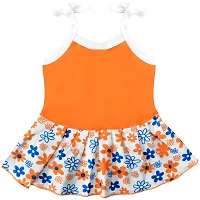 SVS Baby Girl's Casual Top and Panty (Orange)-thumb1