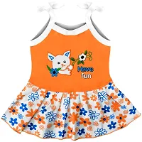 SVS Baby Girl's Casual Top and Panty (Orange)-thumb4