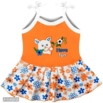 SVS Baby Girl's Casual Top and Panty (Orange)-thumb5