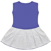 SVS Girls Casual Sleeveless Frock and Panty (Medium, Blue)-thumb2