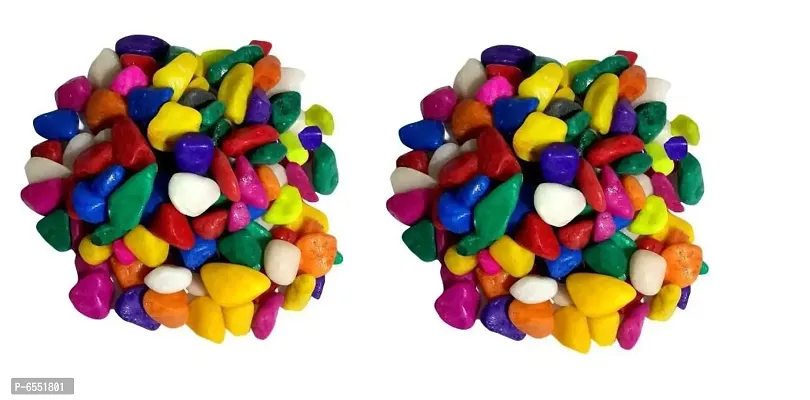 Decorative Multicoloured Stones- - Pack Of 2, 475 Grams Each-thumb2