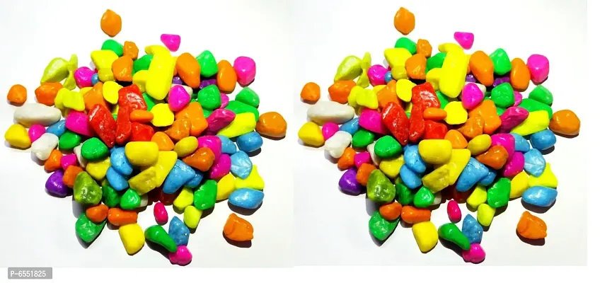 Decorative Multicoloured Stones- - Pack Of 2, 475 Grams Each