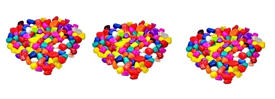 Decorative Multicoloured Stones- - Pack Of 3, 475 Grams Each-thumb1