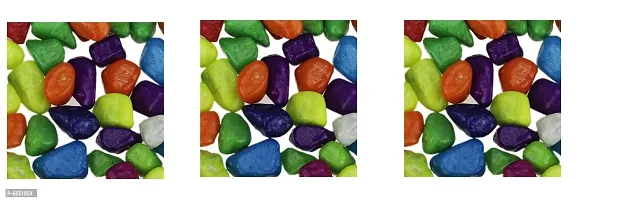 Decorative Multicoloured Stones- - Pack Of 3, 475 Grams Each