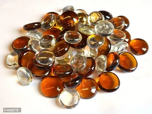 Decorative Glass Pebbles Set of 40 Pieces