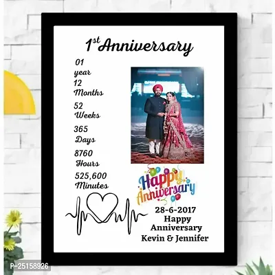 Anniversary, Wedding Gift, Personalized (9*13 with frame)-thumb0