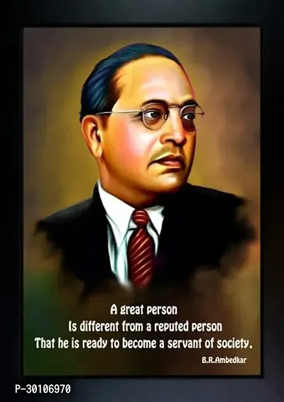 Dr Bheem Rao Ambedkar Photo Frame Wall Painting For Home Decoration And Gifting-thumb0