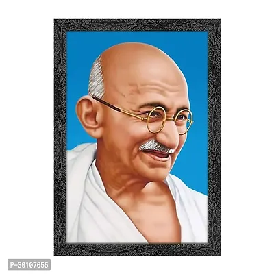 Mahatma Gandhi Ji Photo With Frame (12*8 inches )-thumb0