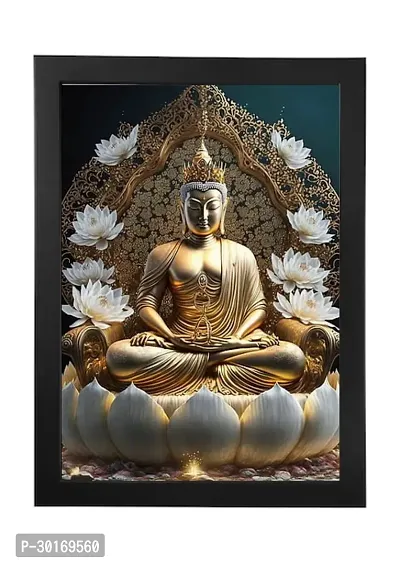 Lord Gautam Buddha Art Photo Frame-thumb0