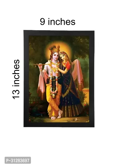 Radha Krishna Photo Framed Painting Wall Frames-thumb3