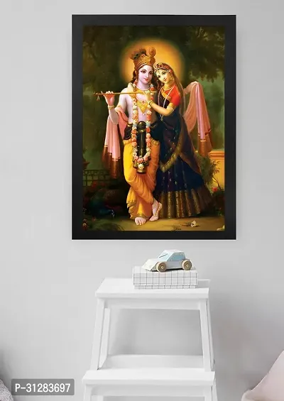 Radha Krishna Photo Framed Painting Wall Frames-thumb2