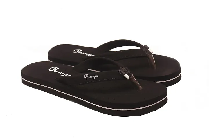 BELOTNA UA 05 Orthopaedic Diabetic Comfort Dr Slippers and Flipflops For Women's and Girl's House Home Daily Use Chappal (Black, numeric_8)