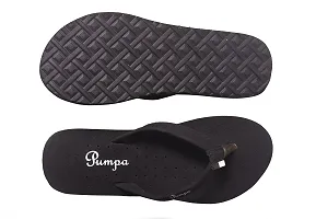 BELOTNA UA 05 Orthopaedic Diabetic Comfort Dr Slippers and Flipflops For Women's and Girl's House Home Daily Use Chappal (Black, numeric_8)-thumb2