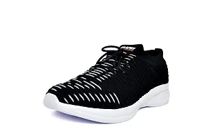 Mens Black White Printed Casual Sports Running Shoes Light Weight for Walking and Running (Numeric_10)-thumb2