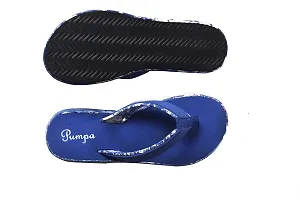 Belotna UA01 SOFT Women's Orthopaedic and Diabetic Comfort Dr Sliders and House Slipper's Flipflops and Women's Slides (Blue, numeric_5)-thumb2