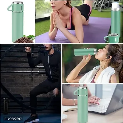 Stylish Stainless Steel Solid Thermos Flask Bottle-thumb2